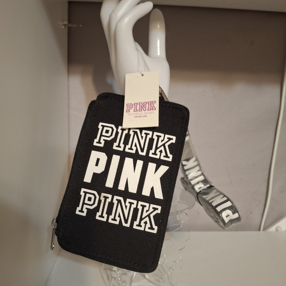 PINK Victoria's Secret Accessories - PINK Victoria's Secret Black and White Key & Card Holder